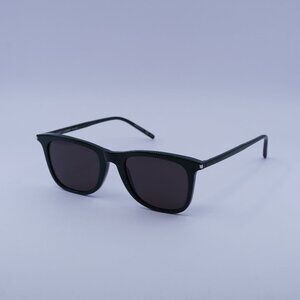 Saint Laurent SL304 009 Sunglasses Green Square Frame, Black Lenses